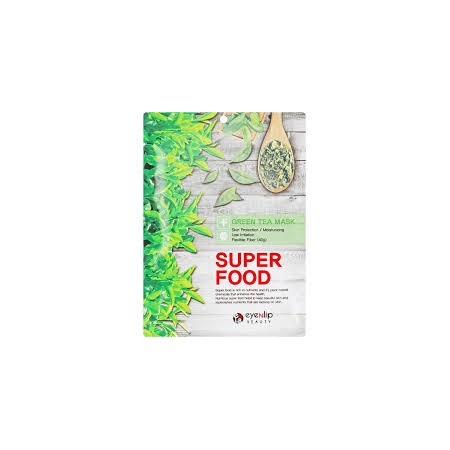 EYENLIP Beauty - Super Food Green Tea Mask, 23 ml - maska w płachcie z ekstarktem z zielonej herbaty